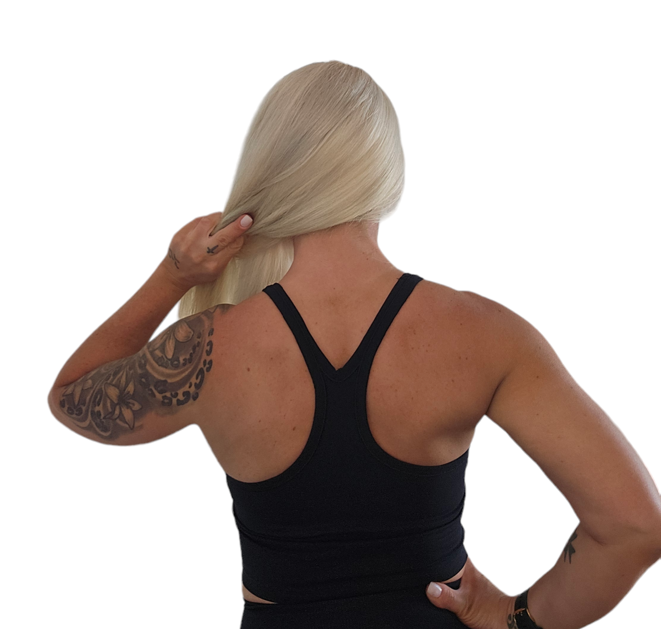 Y Back Tank Black