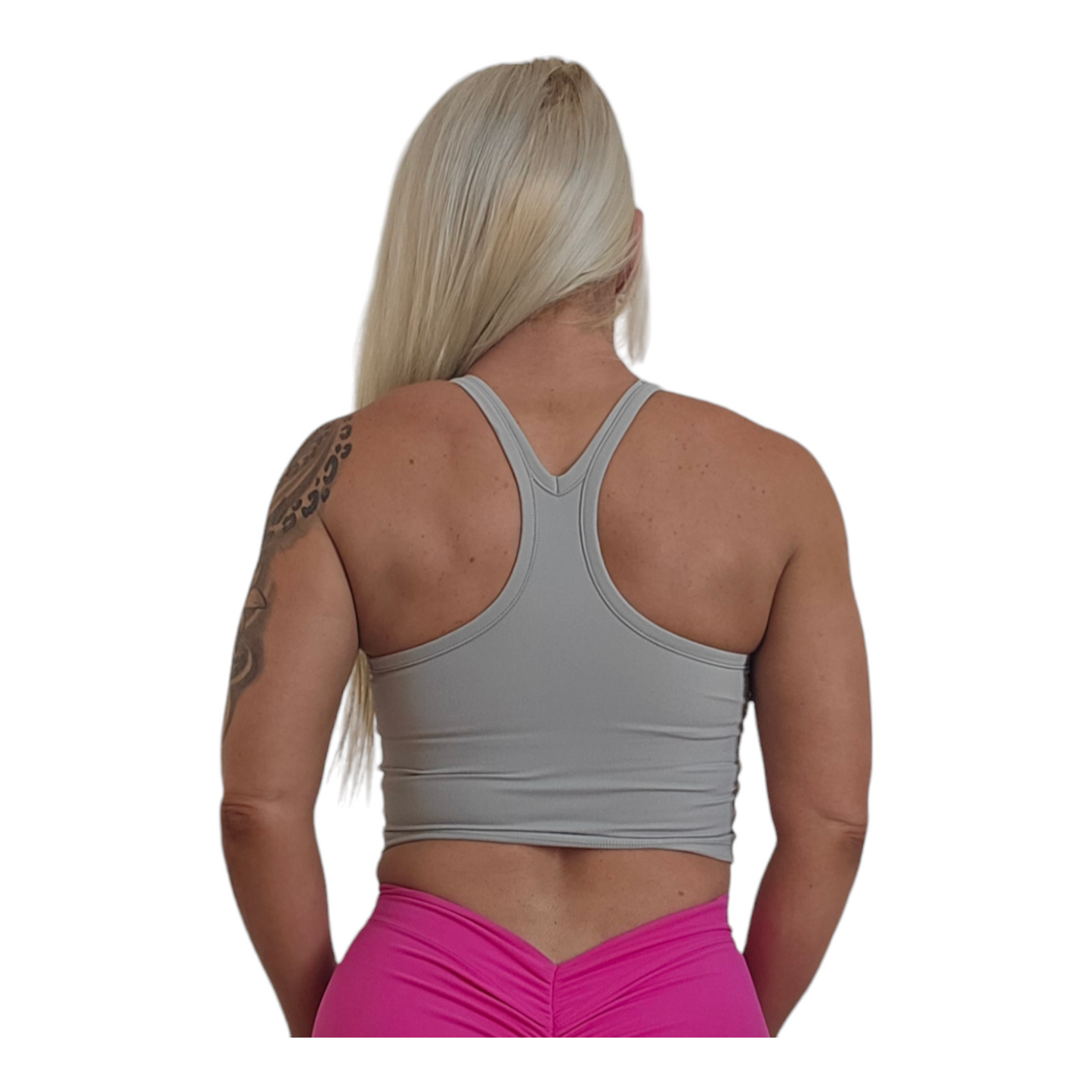 Y Back Tank Green