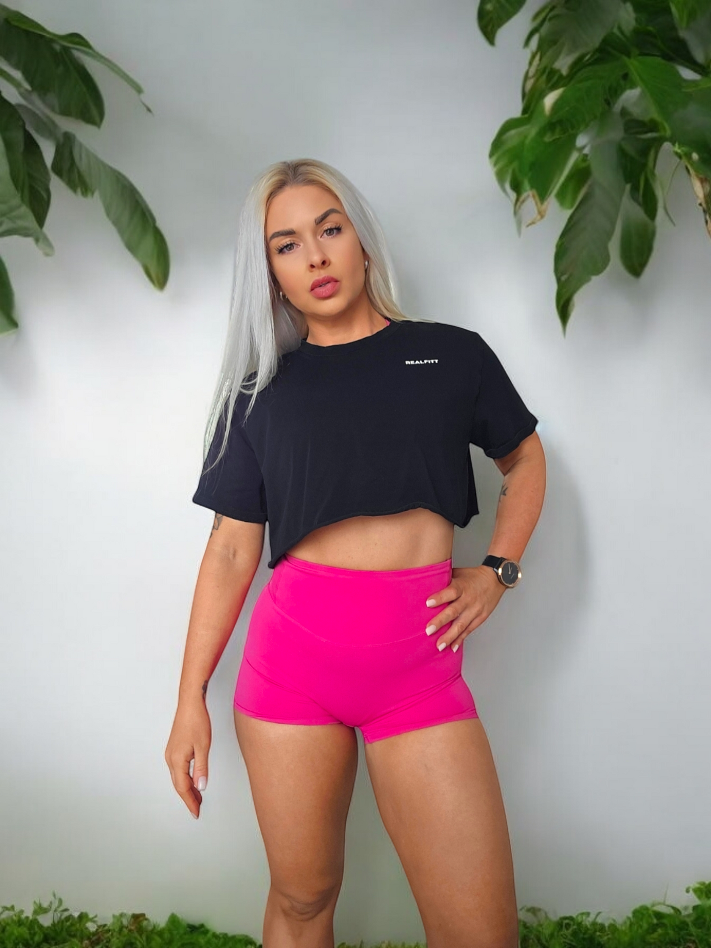 Basic Crop Tee Black