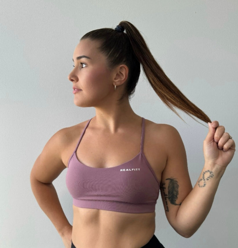 Y Back Bralette Lotus Pink