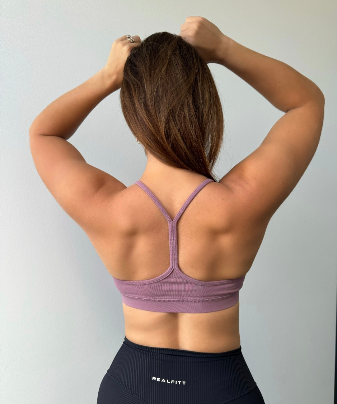 Y Back Bralette Lotus Pink