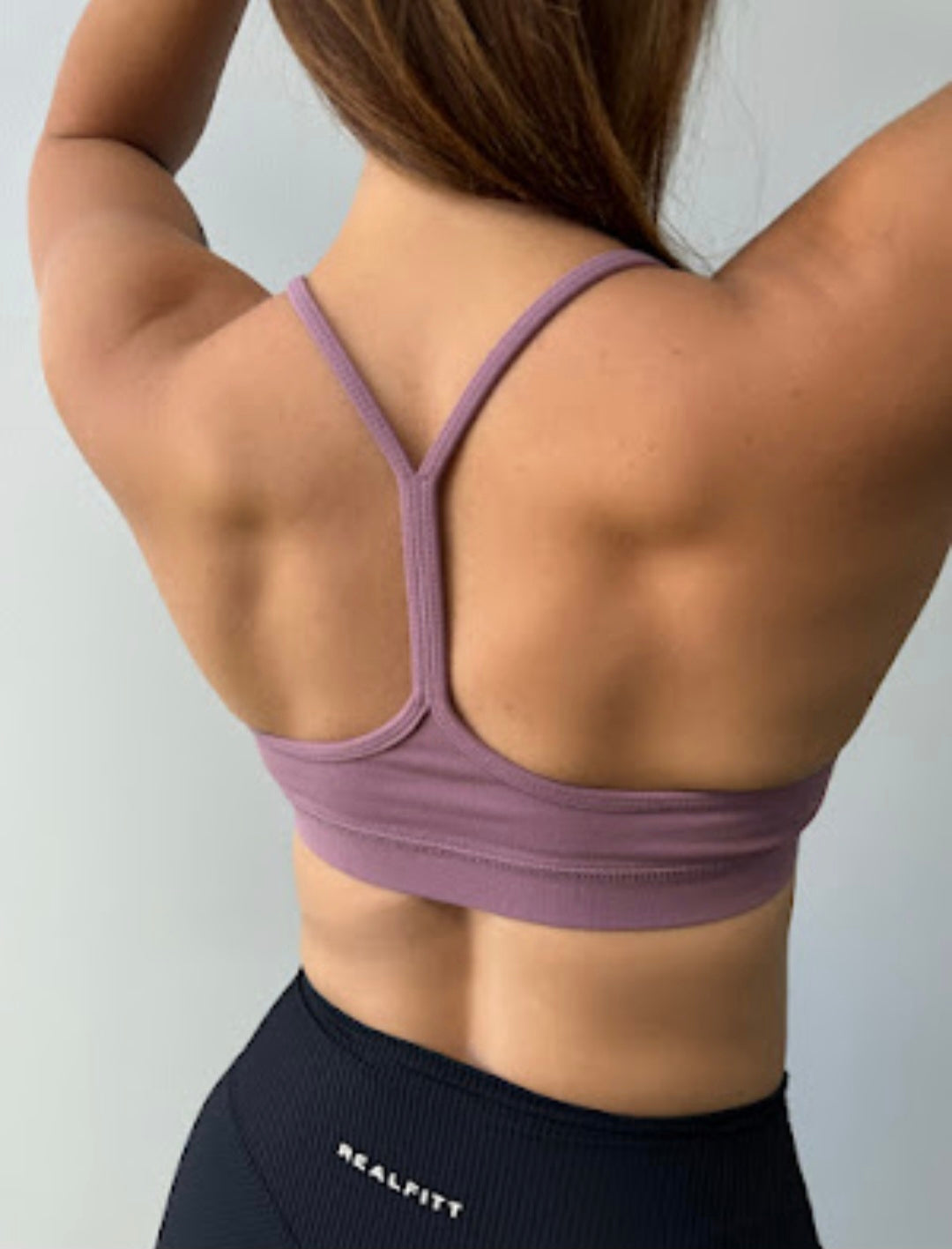 Y Back Bralette Lotus Pink