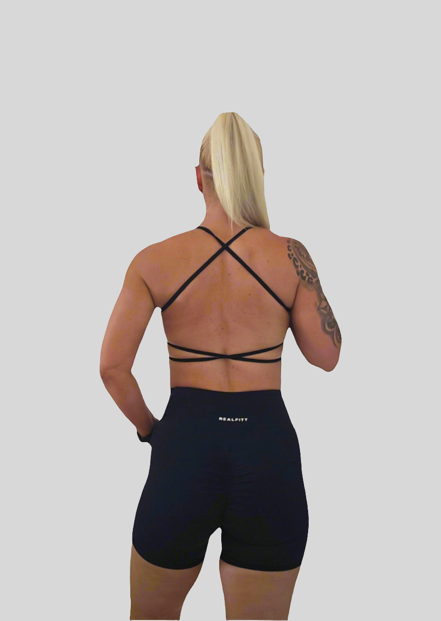 Freedom Open Back Bra Black