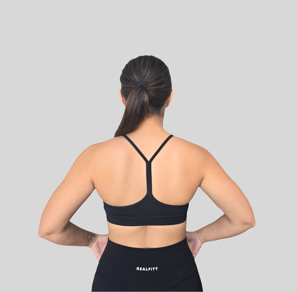 Y Back Bralette Black