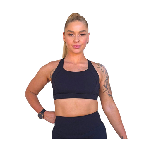 Self Care Supportive Bra in Black