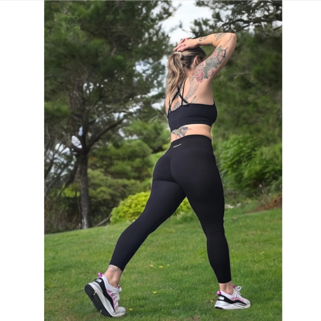 Luxe-Flex Light Scrunch Leggings  Black