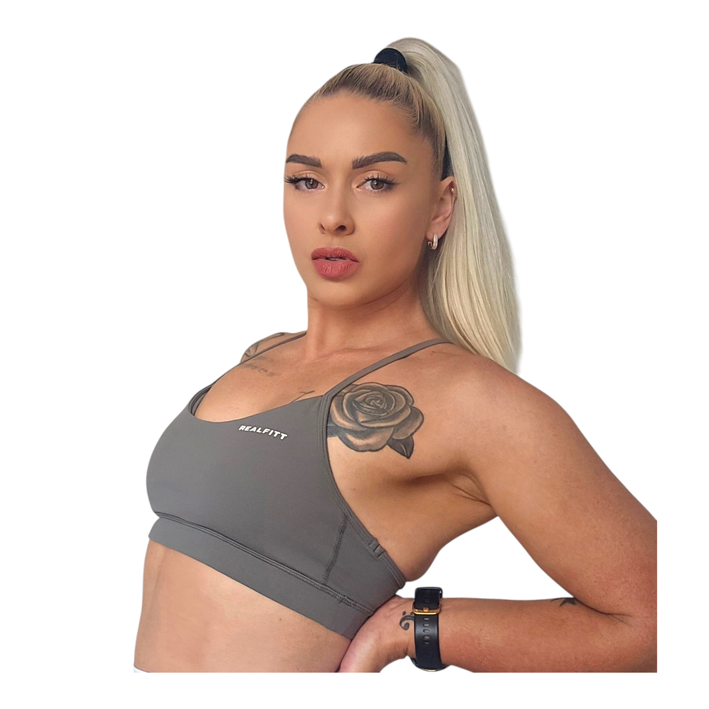 Y Back Bralette  Army Green