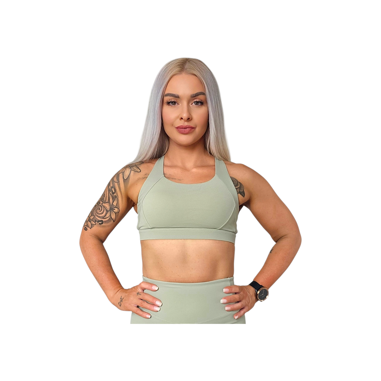 Self Care Sports Bra in Matcha