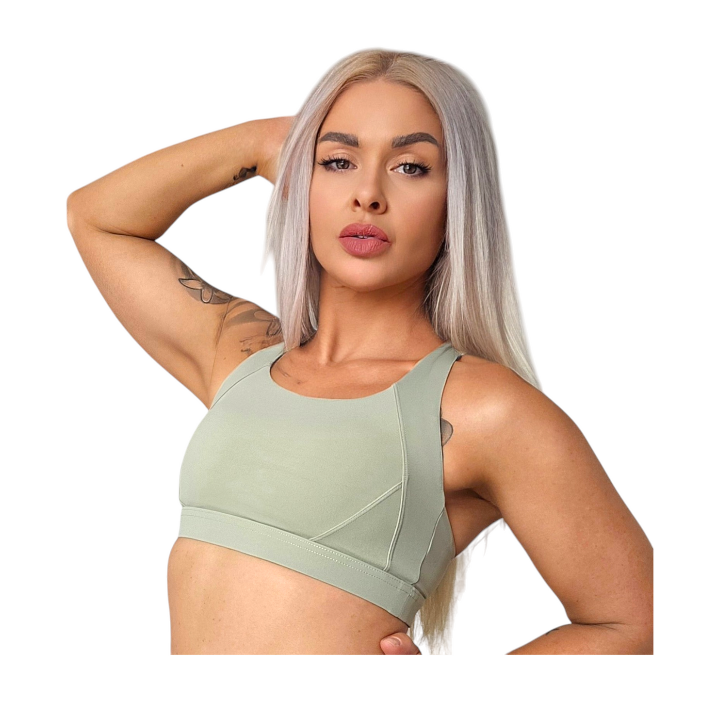 Self Care Sports Bra in Matcha