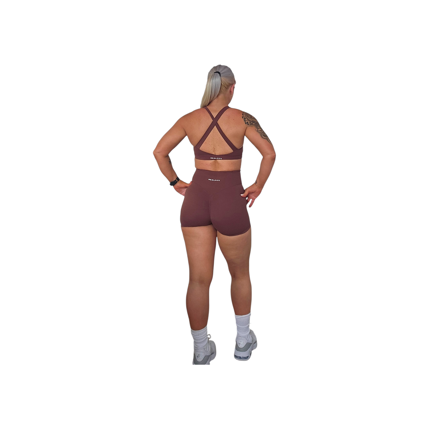 Self Care Sports Bra in Coffee