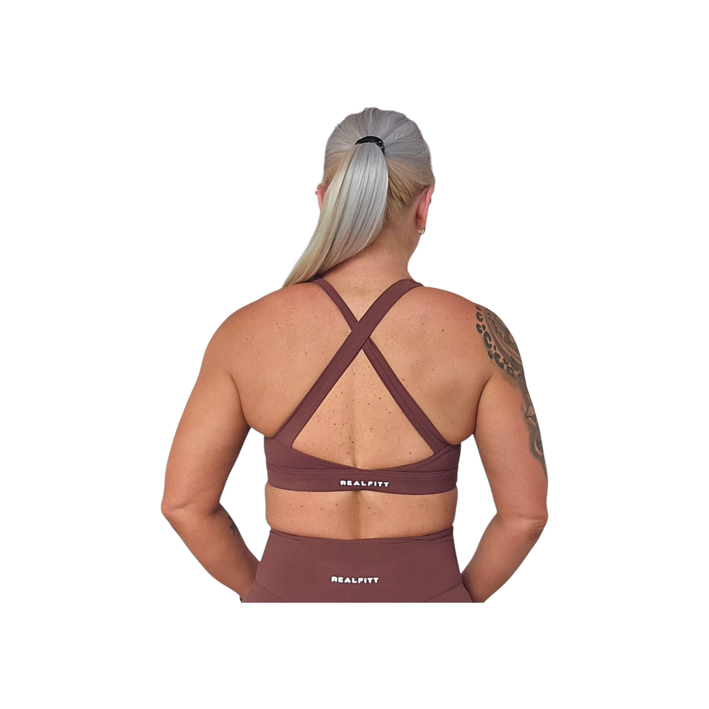 Self Care Sports Bra in Coffee