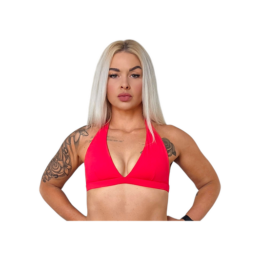 Self Love Halter Bra in Red