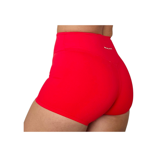 Self Love Butt Lift Shorts in Red